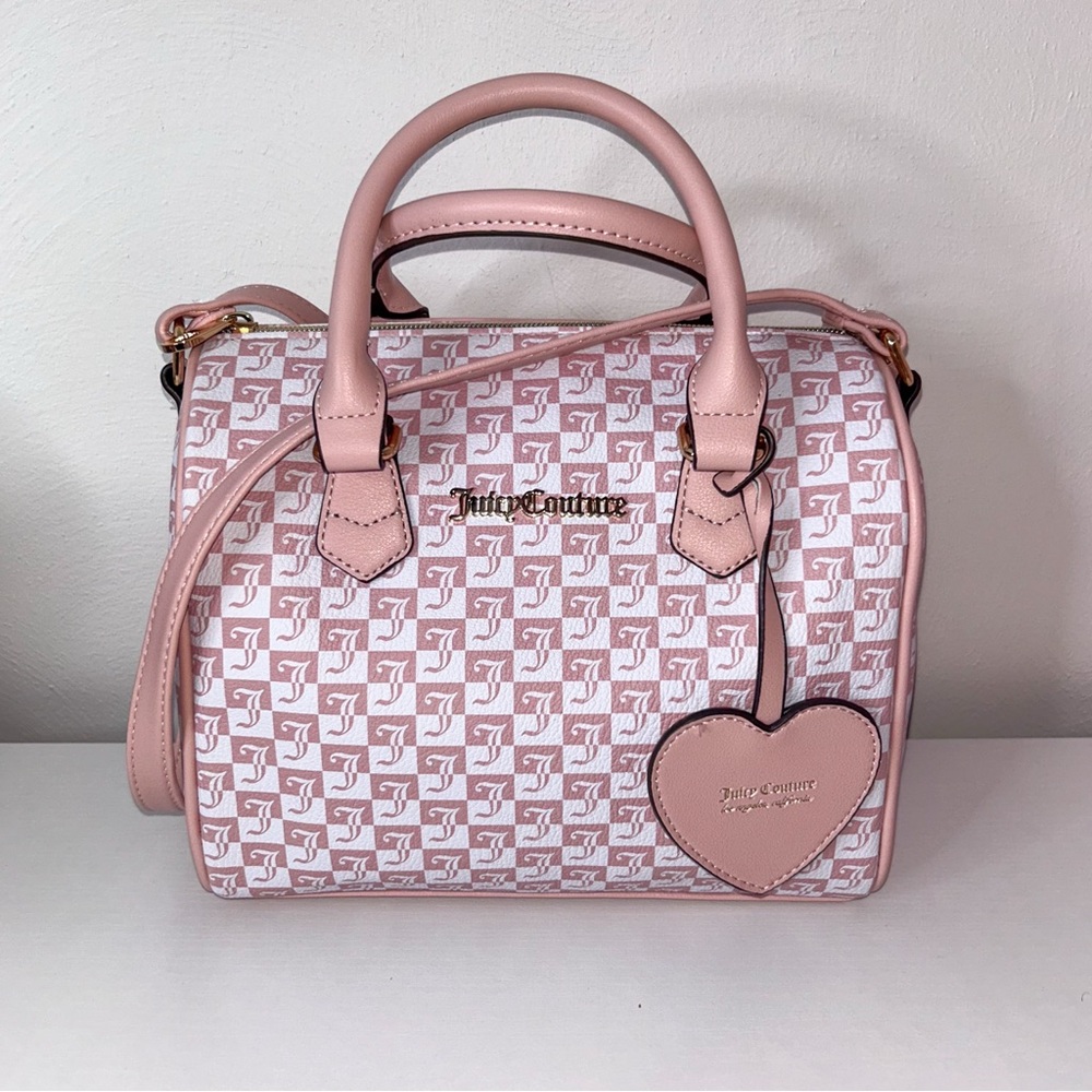 Juicy Couture Bestseller Fame Satchel J Geo Pink Diamond.